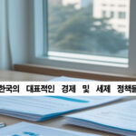 한국의 대표적인 경제 및 세제 정책들